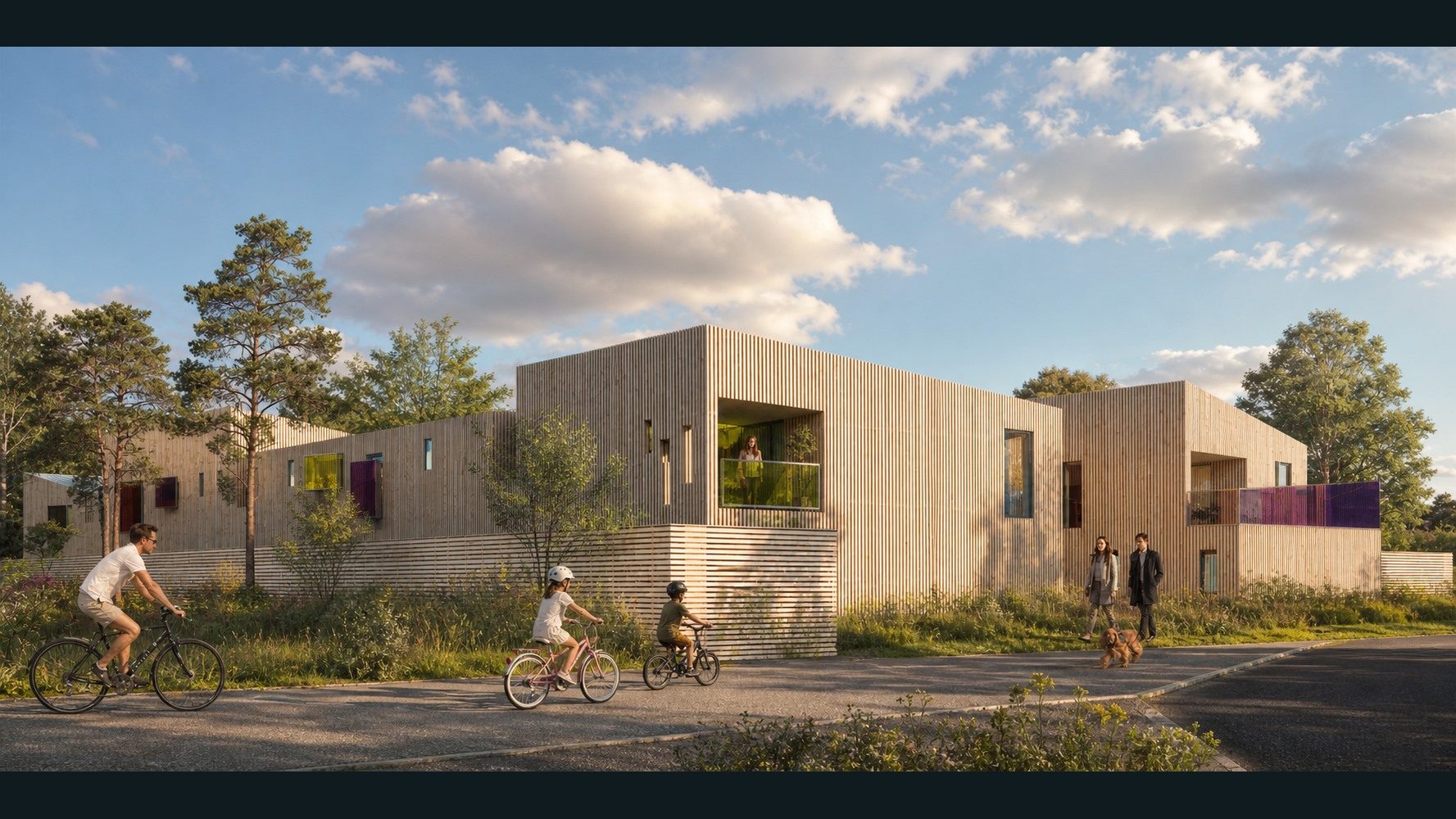 21 logements bois BBC — Vue principale