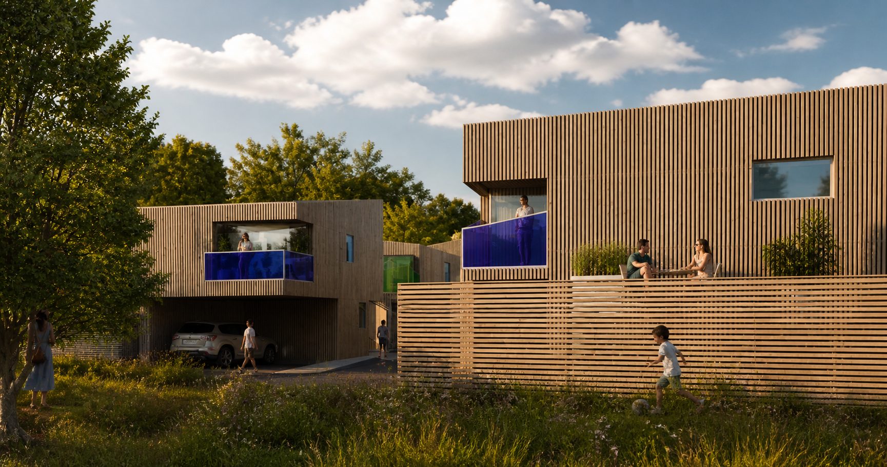 21 logements bois BBC — Vue 3