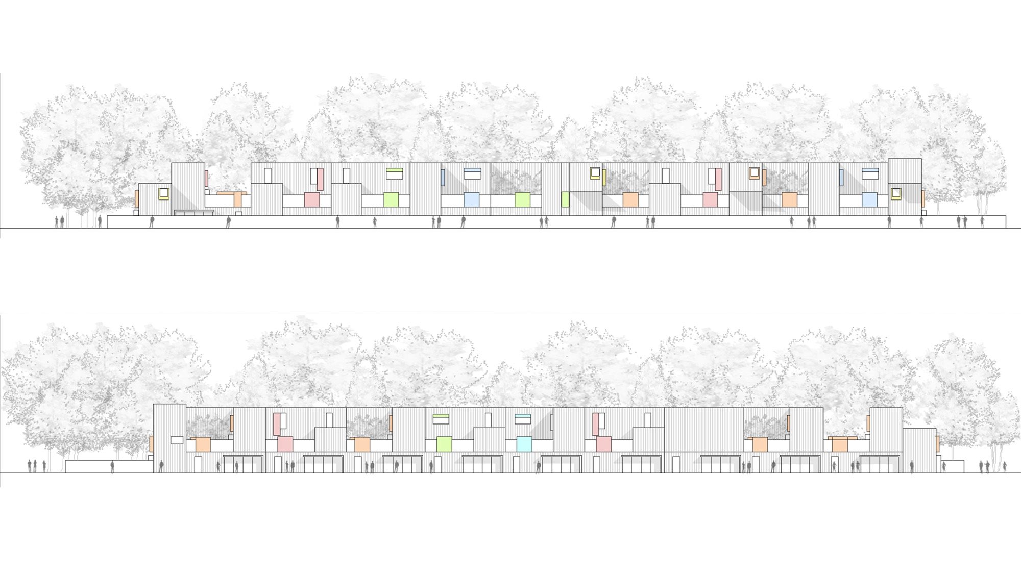 Façades — 31 maisons BBC