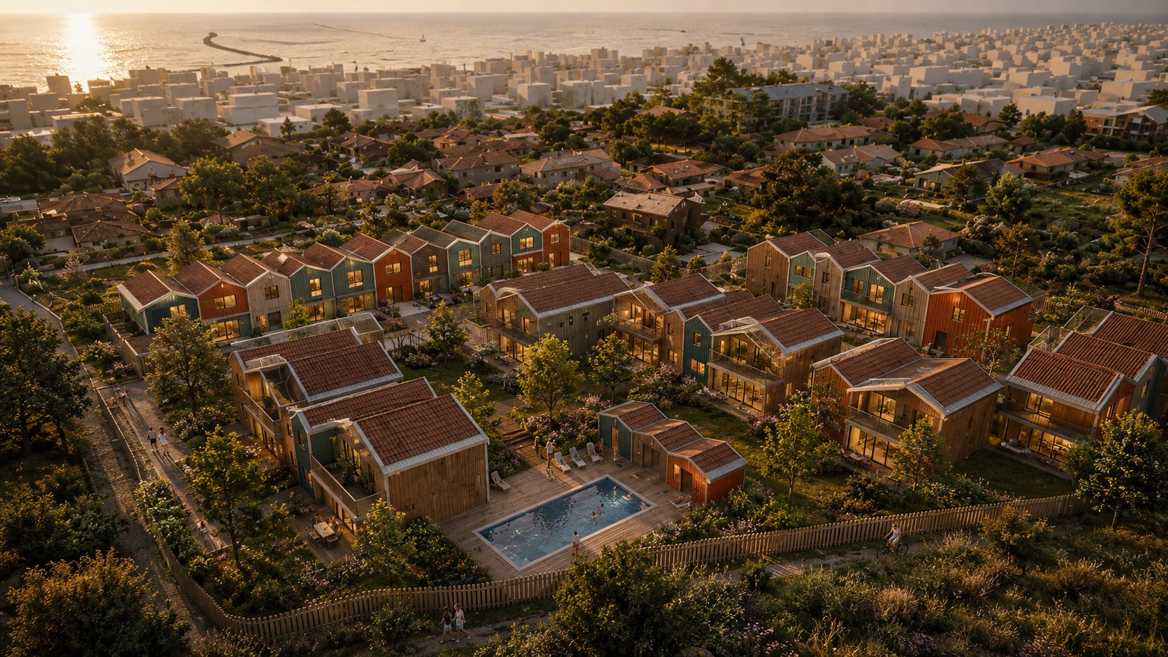 Les Cabanes du Bassin — Vue principale