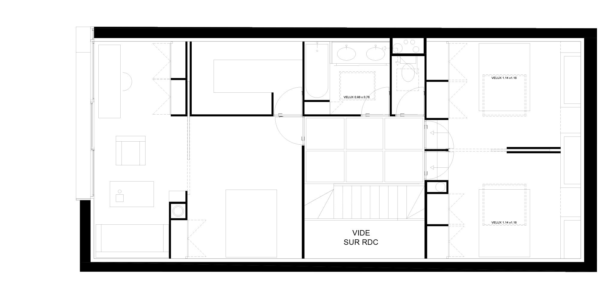 R+1 — Extension d'échoppe bordelaise