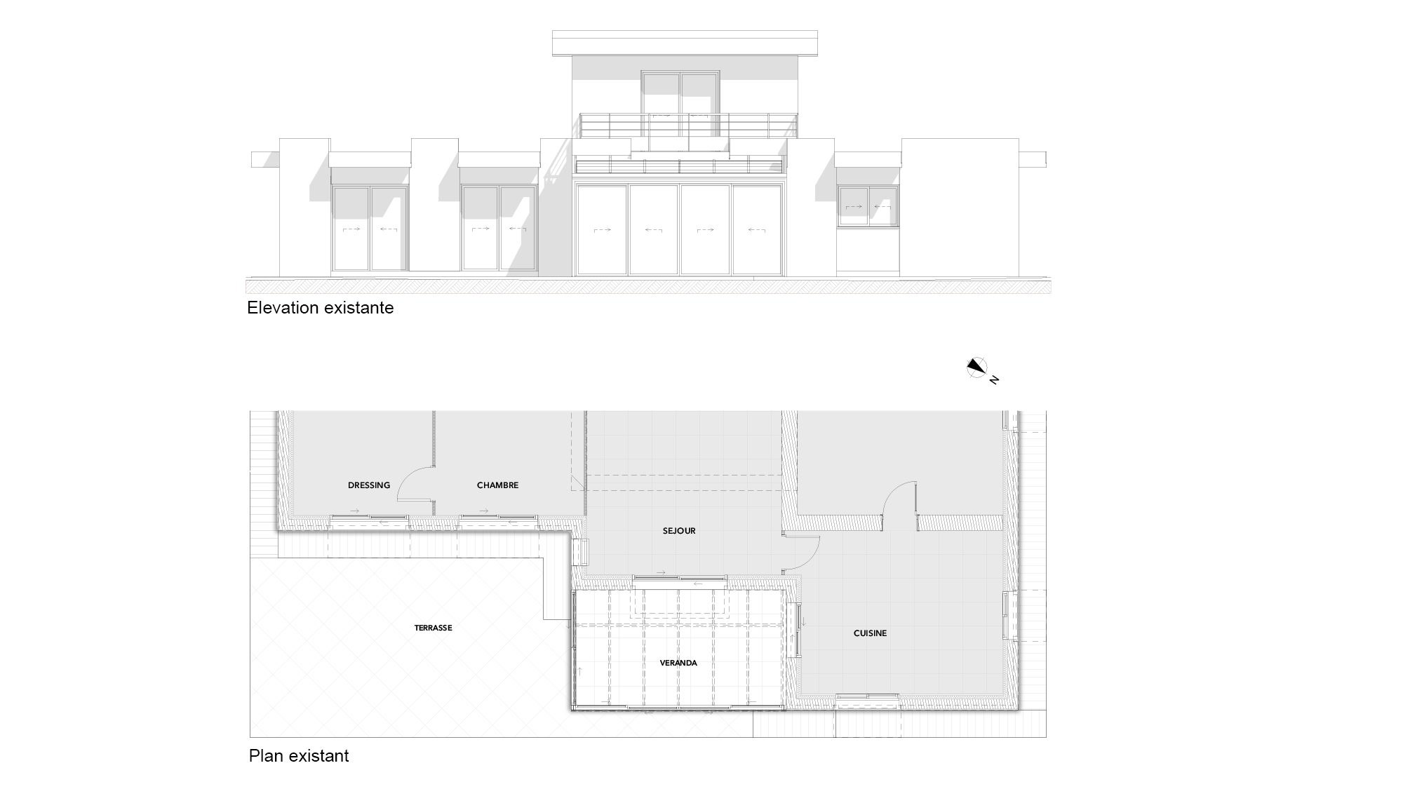 Plan existant — Extension Ka.