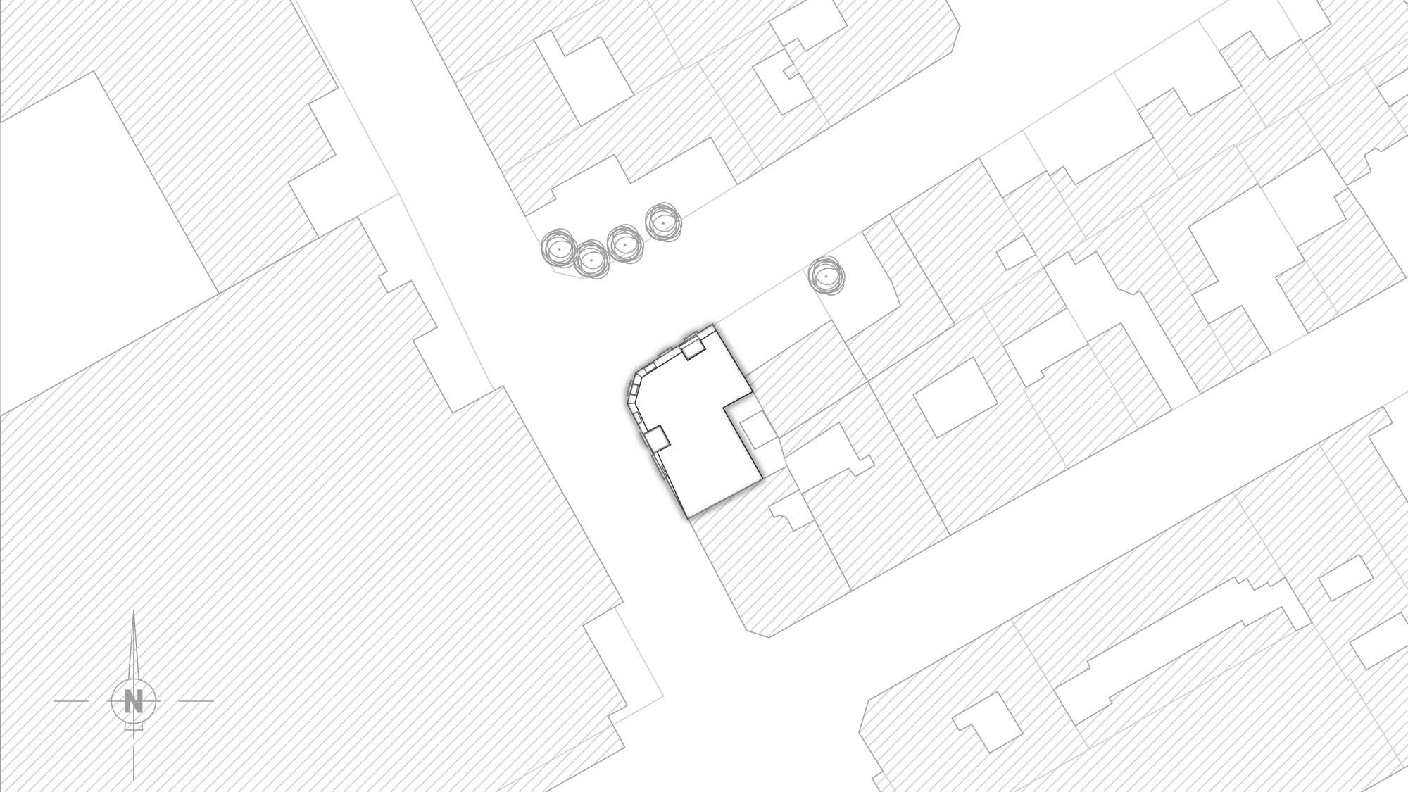 Plan masse — Rénovation et extension d'un hôtel