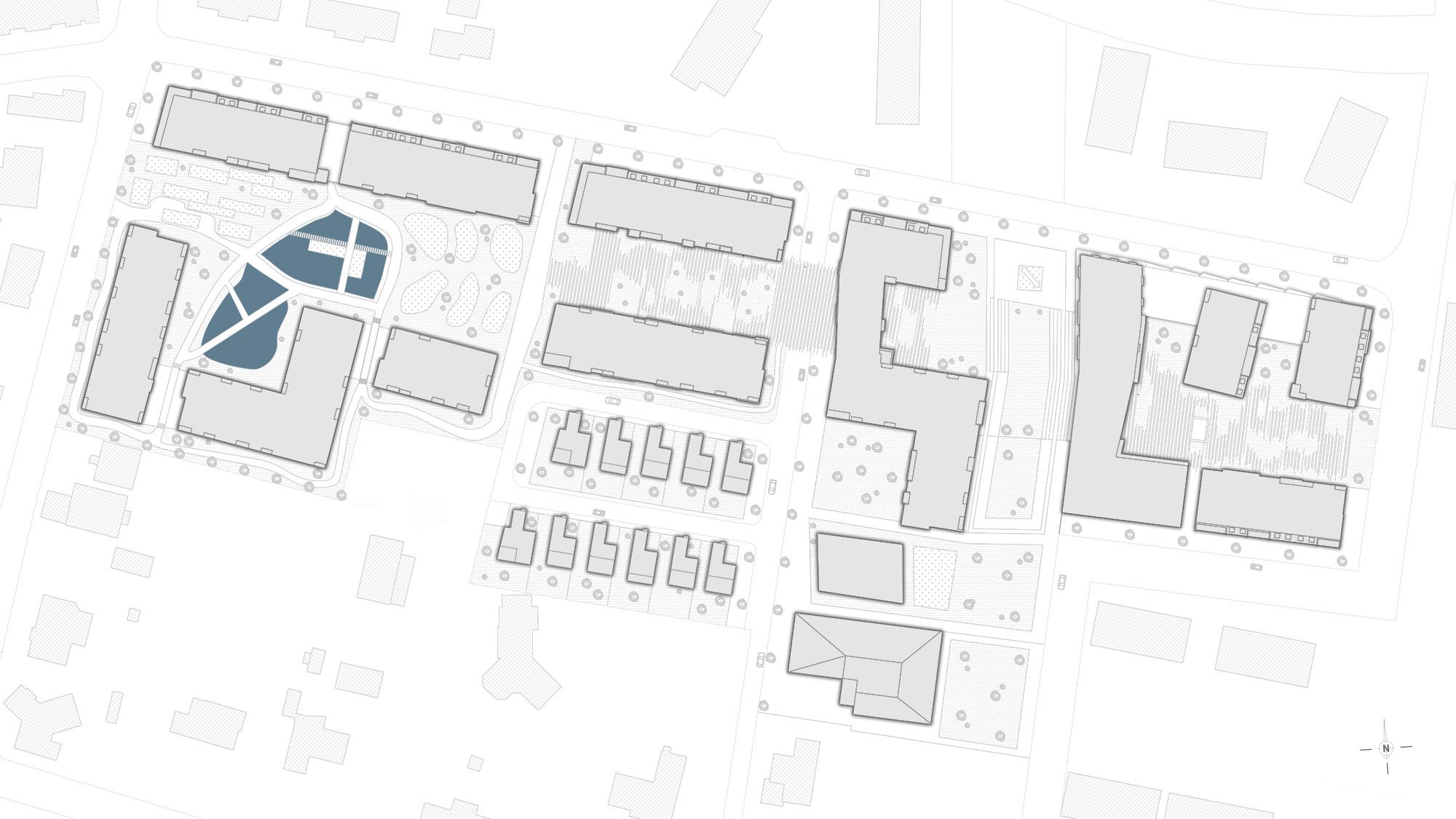 Plan masse — Quartier du Bocage