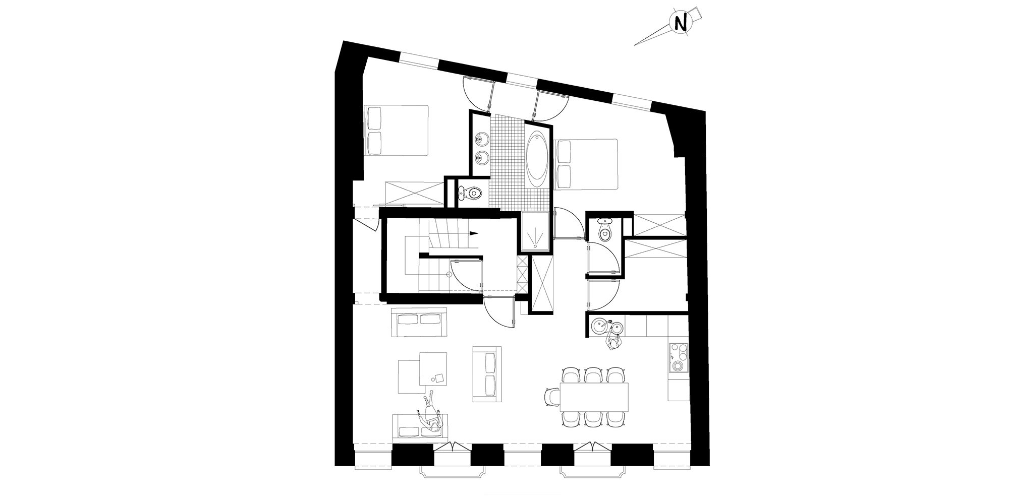 R+2 — Réhabilitation d'un immeuble St Louis